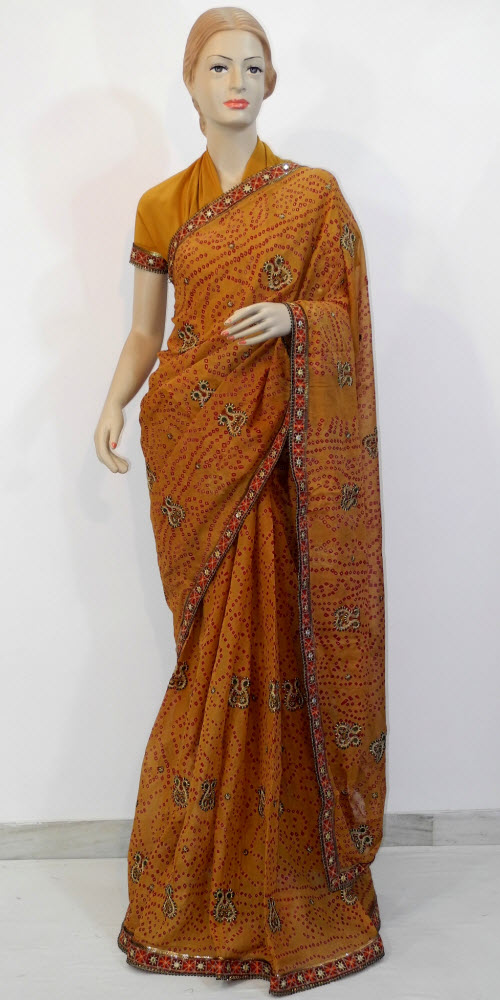 Designer Bandhani Saree Pure Georgette 10147