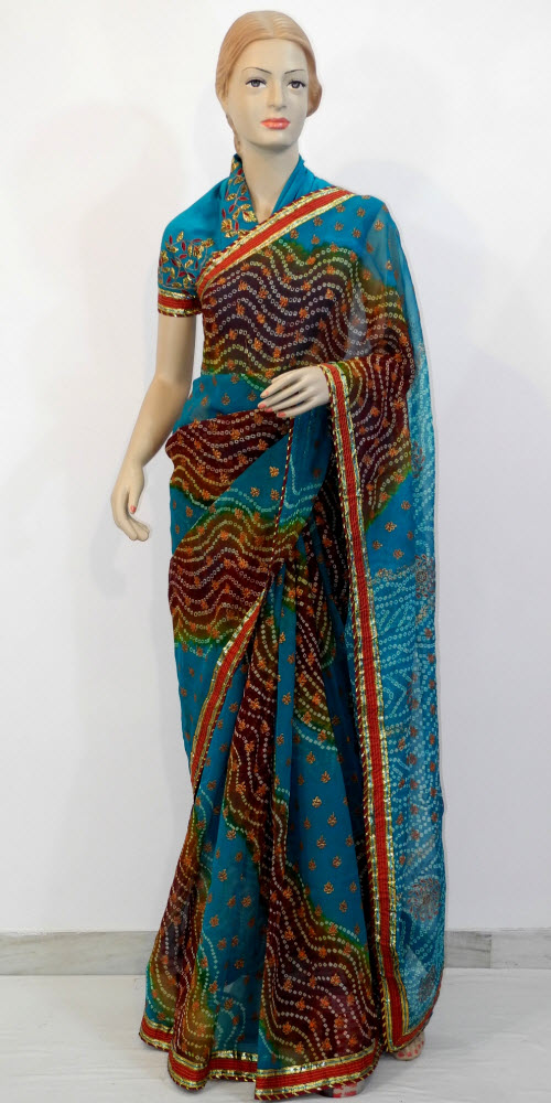 Designer Bandhani Saree Pure Georgette 10150