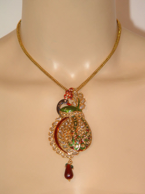 Designer Pendant Set (Peacock) 10272
