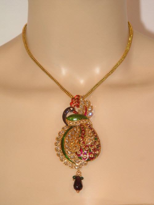 Designer Pendant Set (Peacock) 10273