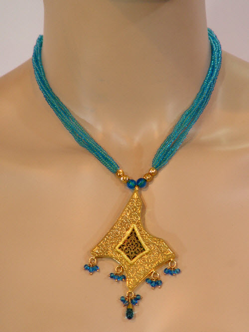 Traditional Thewa Pendant Set 10286