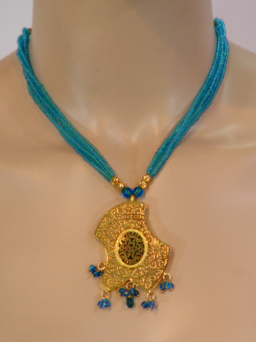 Traditional Thewa Pendant Set 10288