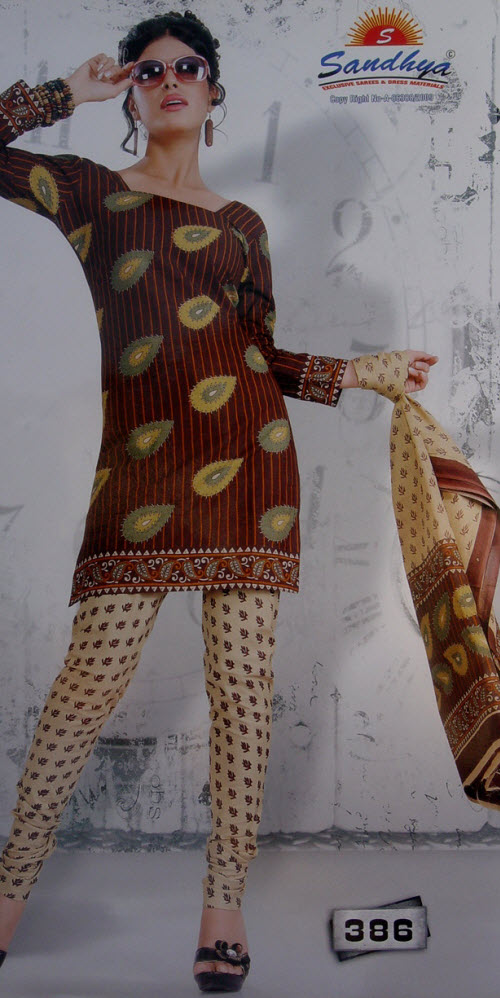 Designer Cotton Printed Suit Un-stitched 10398