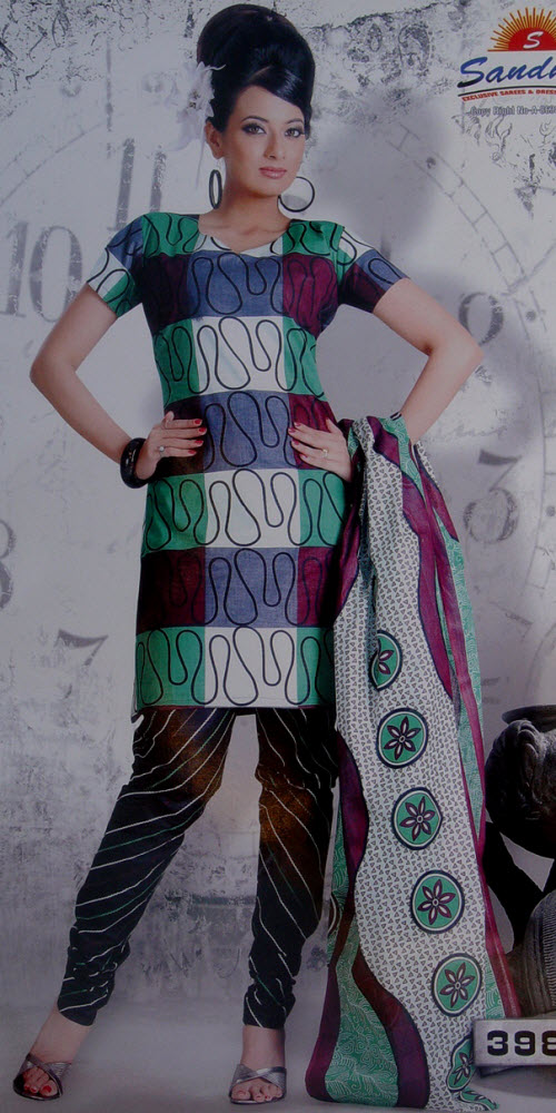 Designer Cotton Printed Suit Un-stitched 10410