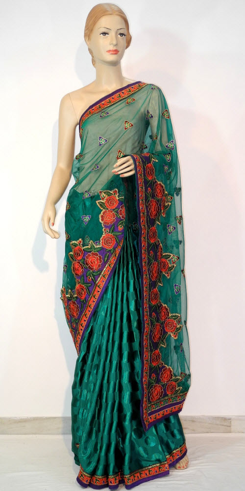 Designer Embroidered Saree 10677
