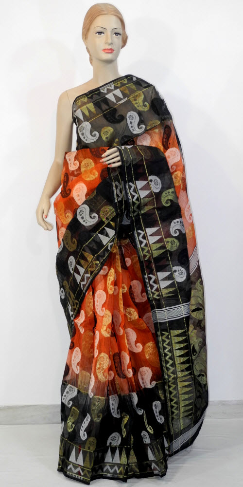 Bengal Handloom Tant Saree (Dhakai Jamdani) 10796