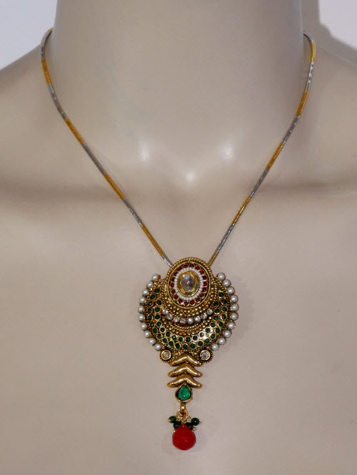 Designer Antique Pendant Set 11185
