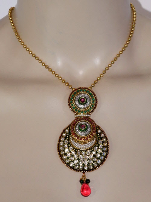 Designer Antique Pendant Set 11188