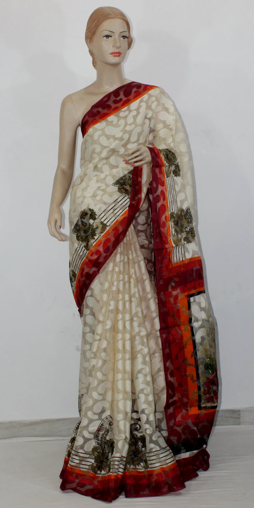 Exclusive Brasso Art Silk Saree 11289