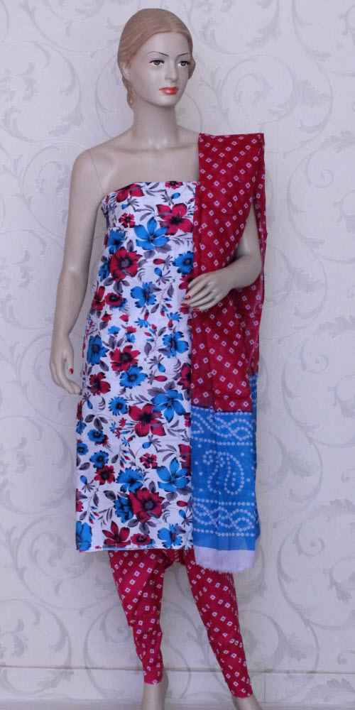 Casual Cotton Printed Suit Un-stitched 12427
