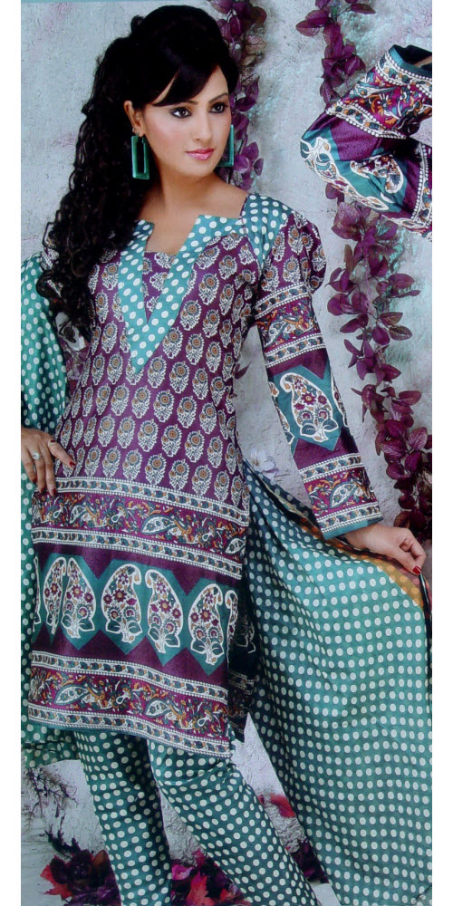 Designer Cotton Printed Suit Un-stitched 2953